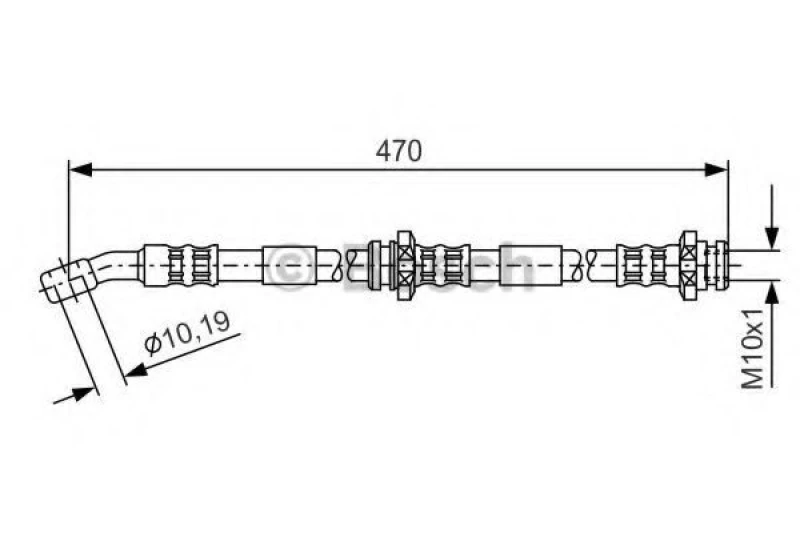 Image of Bosch 1 987 481 149 Brake Hose Brake Hose (83)
