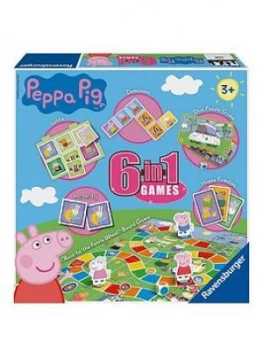 Image of Ravensburger Peppa Pig 6 In 1 Games Box