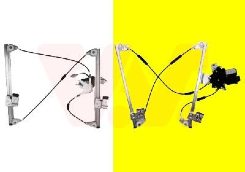 Image of VAN WEZEL Window regulator VAN WEZEL 5817262