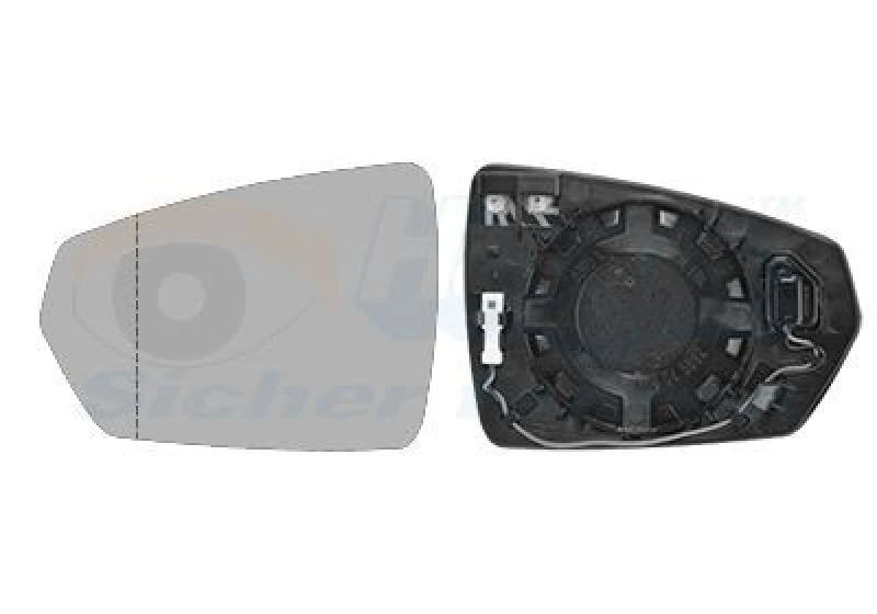 Image of VAN WEZEL Wing mirror glass VAN WEZEL 5751837