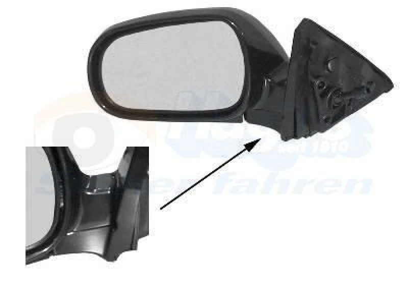 Image of VAN WEZEL Wing mirror VAN WEZEL 2527804