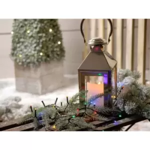 Image of Festive Indoor & Outdoor 6ft Christmas Tree Glow-Worm Lights 760 Multicoloured LEDs
