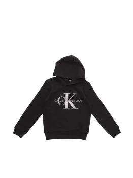 image of CALVIN KLEIN Hooded Black Cotone - Cotton