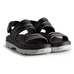 Image of Hunter Womens Bloom Algae Foam Sandals Black/White 5