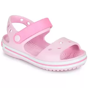 Image of Crocs CROCBAND SANDAL KIDS Girls Childrens Sandals in Pink - Sizes 11 kid,1 kid,3 kid,8 toddler,4 toddler,7 toddler,9 toddler,10 kid,2 kid,6 toddler,4