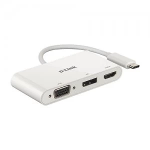 D-Link DUB-V310 notebook dock/port replicator Wired USB 3.2 Gen 1 (3.1 Gen 1) Type-C White