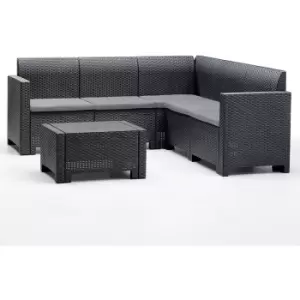 Image of Glendale Leisure - NEBRAKSA 5-Seater Corner Grey
