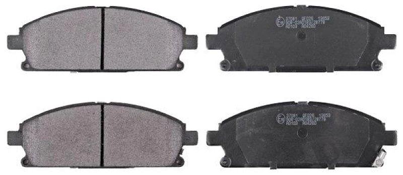 Image of A.B.S. 37081 Brake pad set with acoustic wear warning Brake Pad Set,disc brake (402)