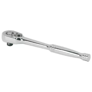 image of Sealey AK660 Ratchet Wrench 1/4"sq Drive Pear Head Flip Reverse