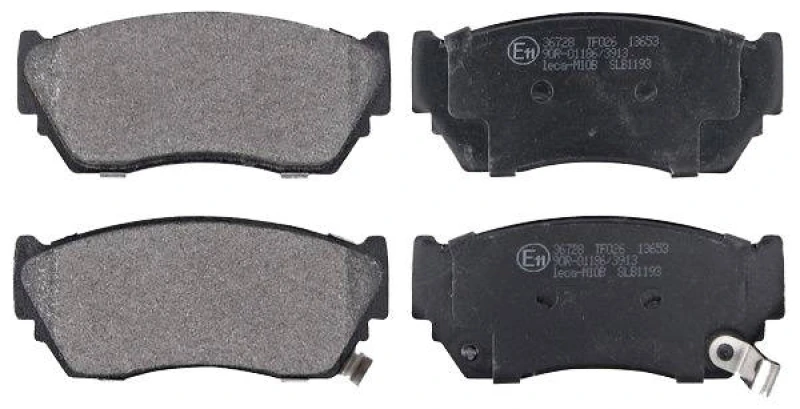 Image of A.B.S. 36728 Brake pad set with acoustic wear warning Brake Pad Set,disc brake (402)