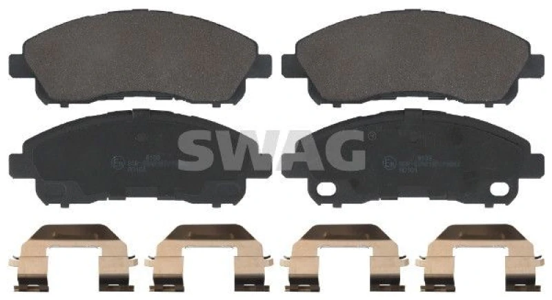 Image of Brake pad set SWAG 33 10 6536