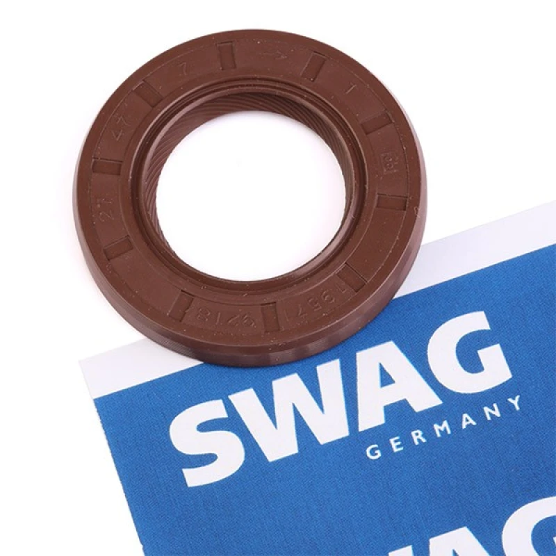 Image of SWAG 62 91 9571 Camshaft Seal frontal sided FPM (fluoride rubber) Shaft Seal,camshaft (757)
