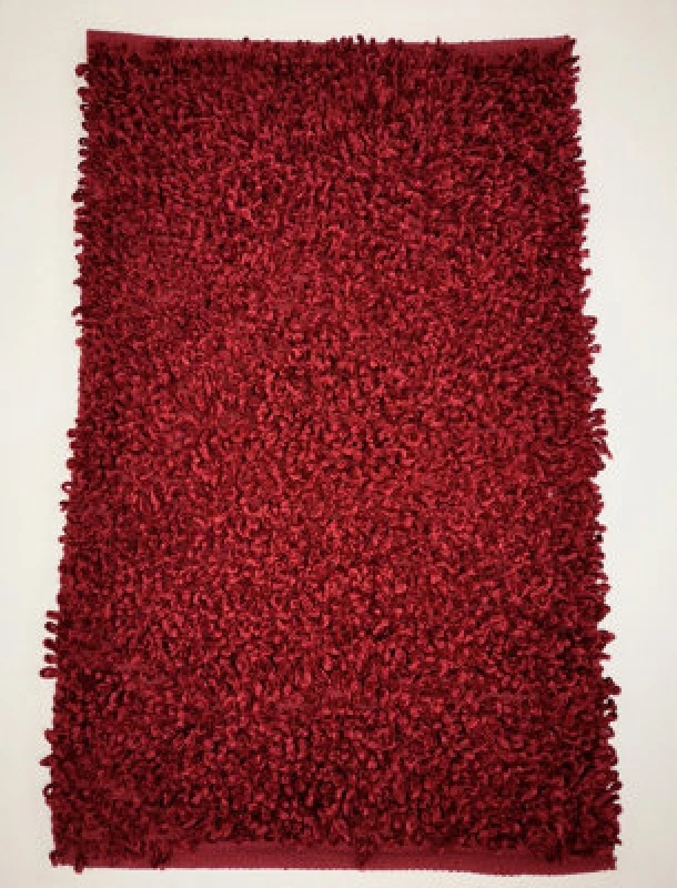 Image of Rapport Home Oxford Shaggy Polycotton Super Absorbant Rug (88X55 Cm)