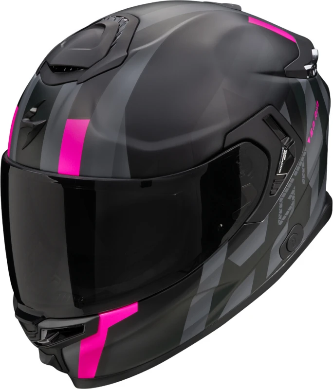 Image of Scorpion EXO-GT SP AIR Touradven Matt Black Pink Full Face Helmet Size XS