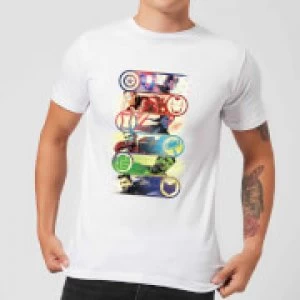 Image of Avengers Endgame Original Heroes Mens T-Shirt - White