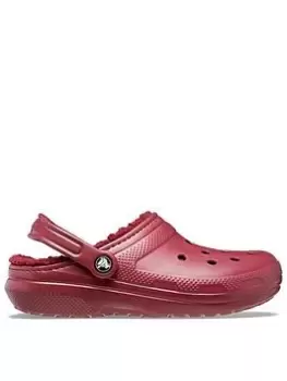 Image of Crocs Crocs Classic Lined Clogs, Red, Size 5, Women