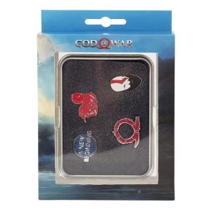 Image of God Of War - Norse Wrath Pin Button Set (Multi-coloured)