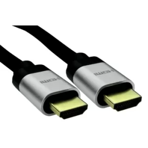 Image of TruConnect 16-1769 5m 8K HDMI 26AWG Silver Hood Black Braided Cable