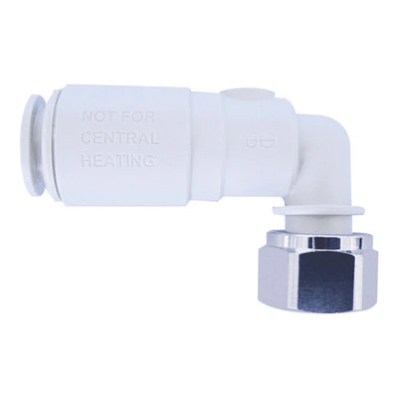 Image of JG Speedfit John Guest Speedfit White Plastic Angle Service Valve 15mm X 1/2" (Pack Of 5)