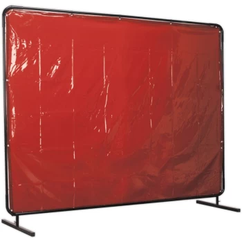 Image of Sealey SSP993 Workshop Welding Curtain to BS EN 1598 & Frame 2.4 x 1.75m