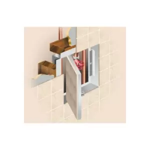 image of Access Panels - PanelCraft Hinged Tile Access Panel 450x450mm - Non Fire-Rated Metal - SEL7158-450