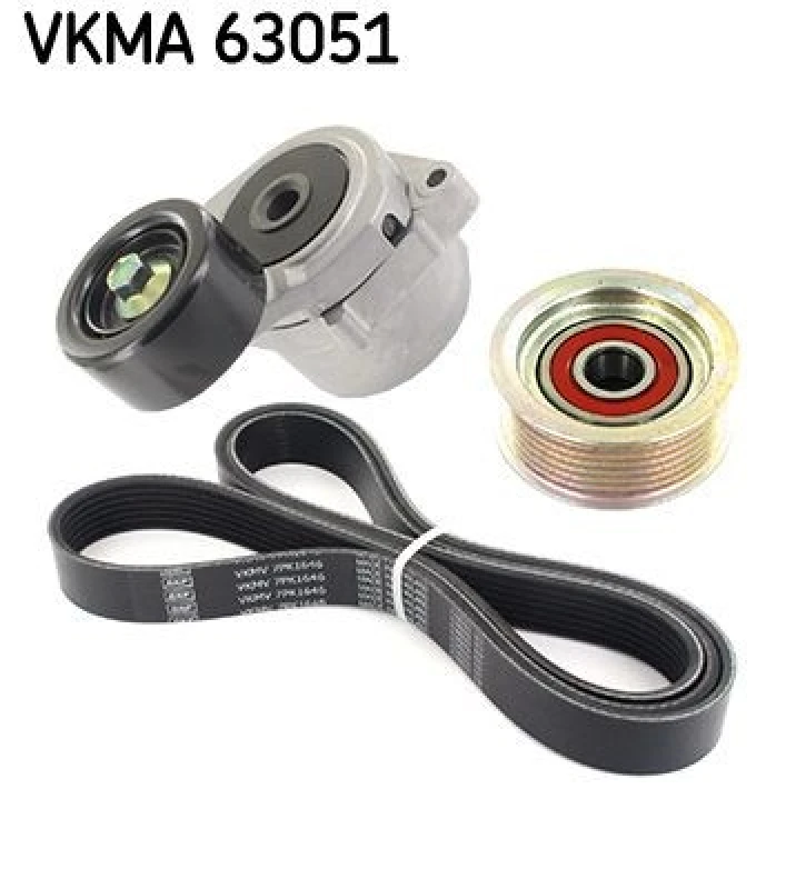 Image of SKF V-Ribbed Belt Set SKF VKMA 63051