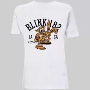 Image of Blink-182 - College Mascot Unisex XX-Large T-Shirt - White