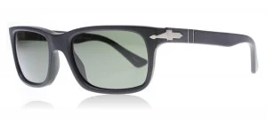 image of Persol PO3048S Sunglasses Matte Black 900058 Polarized 55mm