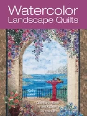 Image of watercolor landscape quilts quick no fuss fold and sew technique