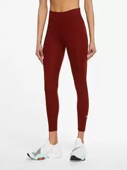 image of Nike The One Dynamic Fit Icon Clash Print Leggings - Red, Red Size XS Women