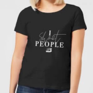 Image of I Shoot People Womens T-Shirt - Black - 3XL - Black