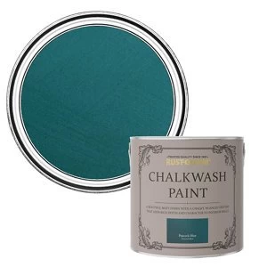 image of Rust-Oleum Chalkwash Peacock blue Flat matt Emulsion Paint 2.5L