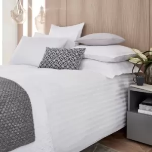 Image of Peacock Blue Hotel Alto Kingsize Duvet Cover Set, White