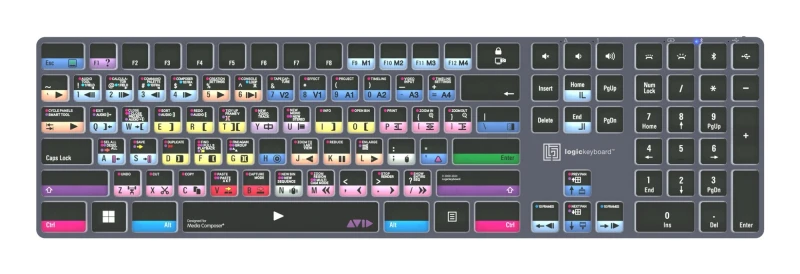 Image of Logickeyboard LKB-MCOMP-TPC keyboard Home/Office USB + Bluetooth QWERT