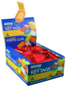 image of Kevron Plastic Clicktag Key Tag Red Pk 100