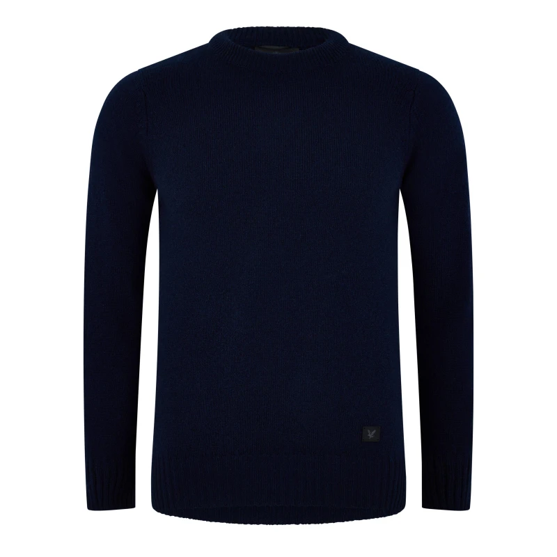 Image of Lyle and Scott Crew Neck Jumper - Blue Blue XS