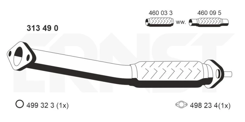 Image of Exhaust Pipe ERNST 313490