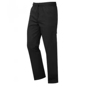 Image of Premier Unisex Adult Essential Chef Trousers (L) (Black) - Black
