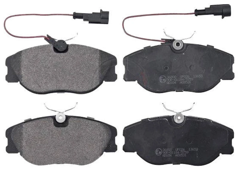 Image of A.B.S. 36800 Brake pad set incl. wear warning contact Brake Pad Set,disc brake (402)