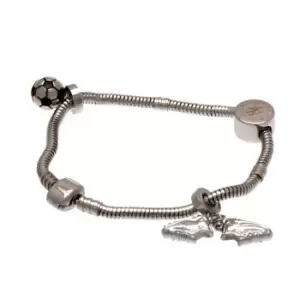 Image of Chelsea FC Charm Bracelet (One Size) (Silver)