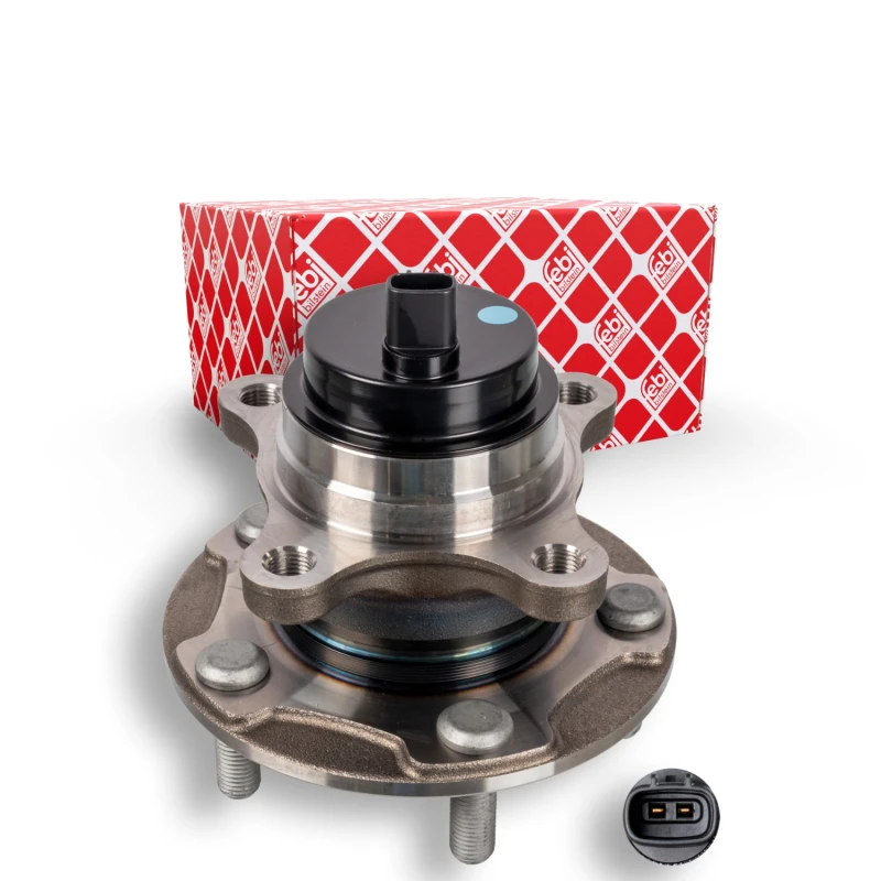 Image of FEBI BILSTEIN 107920 Wheel bearing kit Front Axle Right, with integrated ABS sensor Wheel Bearing Kit (654)
