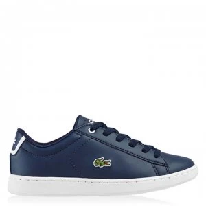 Image of Lacoste Carnaby BL1 Trainers - Navy