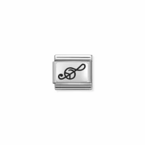Image of Nomination Composable Classic OXYDISED PLATES 2 In Steel And Jewellery