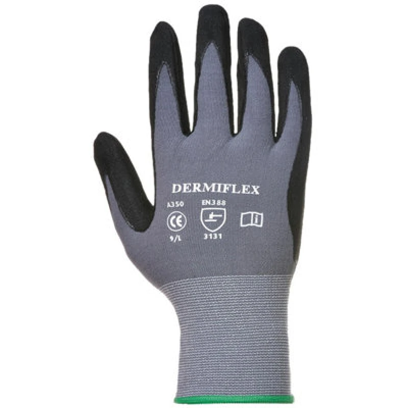 Image of Portwest Dermiflex Safety Work Gloves (Pack Of 2)