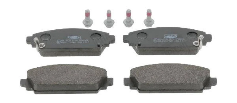 Image of CHAMPION 572464CH Brake pad set with acoustic wear warning Brake Pad Set,disc brake (402)