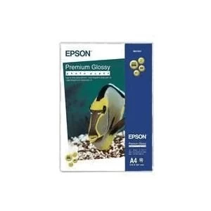 Image of Original Epson A4 Premium Glossy Photo Paper 50 Sheets 255gsm