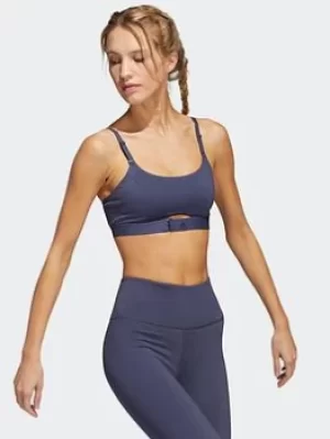Image of adidas Aeroimpact Luxe Training Light-support Bra, Blue, Size 2Xs, Women