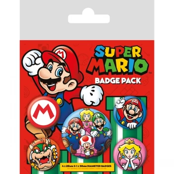 image of Super Mario Badge Pack