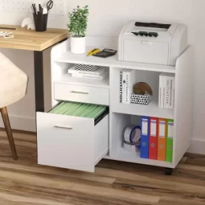 Image of Tremorvah Filing Cabinet with Adjustable Storage Shelf, white