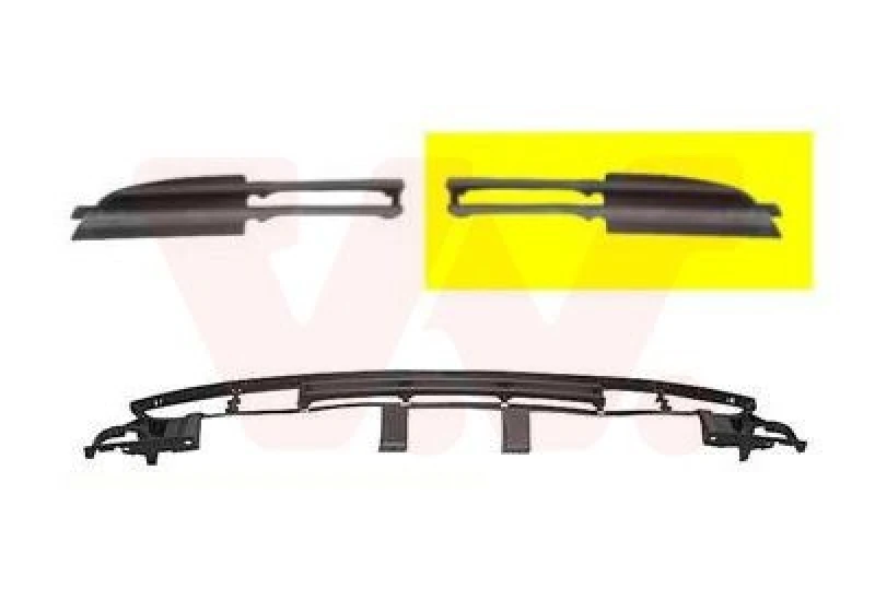Image of VAN WEZEL Bumper grill VAN WEZEL 0649591